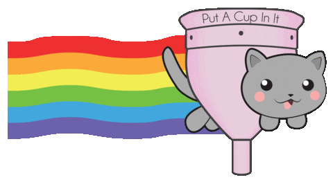 cat kitty Sticker by Put A Cup In It