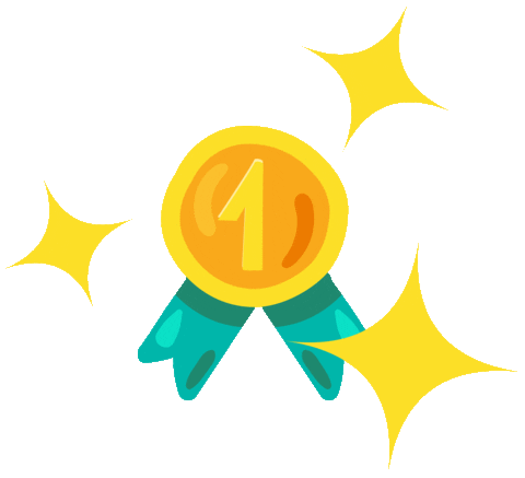 Number One Winner Sticker by CaseCompanyWorld
