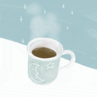 LIONSDINE drink stars tea smoke GIF
