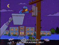 scared bart simpson GIF