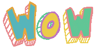 90S Wow Sticker