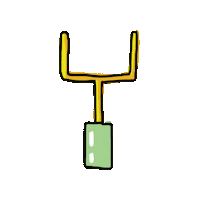 Football Fieldgoal Sticker by Bitchin' Sauce