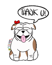 English Thank You Sticker by makala9_