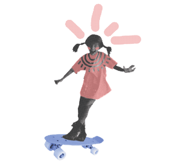 Pippi Longstocking Skate Sticker by violeta.exa