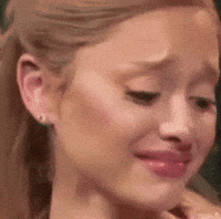 Sad Ariana Grande GIF