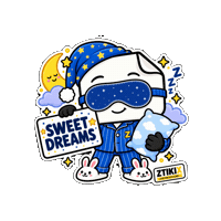 Sleepy Good Night Sticker by ZTIKIX