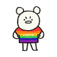 Angry Rainbow Sticker by Simian Reflux