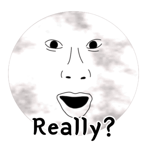 Full Moon Sticker
