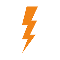 Lightning Bolt Orange Sticker by Fanta Deutschland