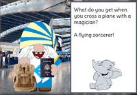 Leaving On A Jet Plane Gnome GIF
