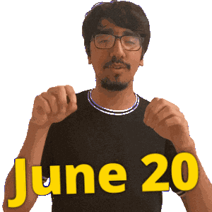 June 20 Sticker