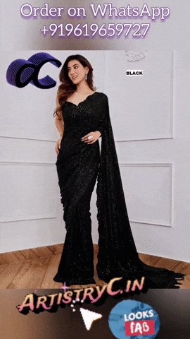 Georgette Saree GIF by ArtistryC