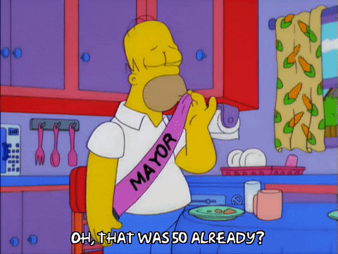 homer simpson eating GIF