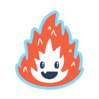 NICKYOOH hot fire flame fuego Sticker