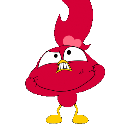Angry Fire Sticker