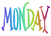 Monday 월요일 Sticker by ASF brush