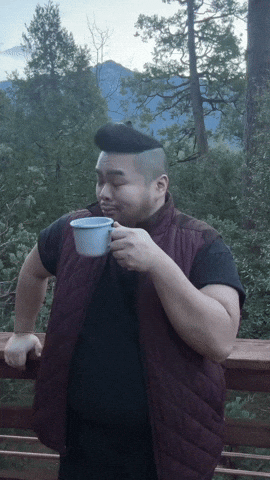 Camping Tea Cup GIF