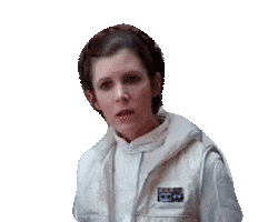 Princess Leia Yes Sticker