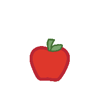 Apple Fruit Sticker by Allie the Ellie