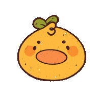 Junmi kawaii yellow doodle pollito Sticker