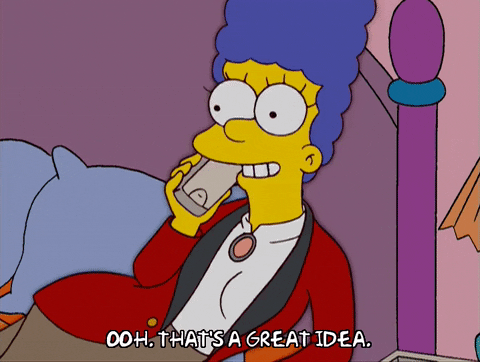 happy marge simpson GIF