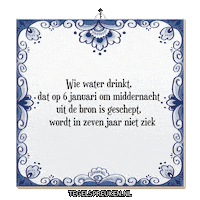 Water Humor Sticker by Tegelspreuken.nl