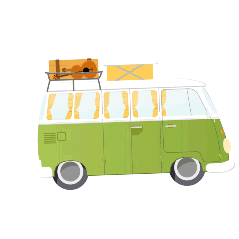 Obelink shopping camping bus camper Sticker