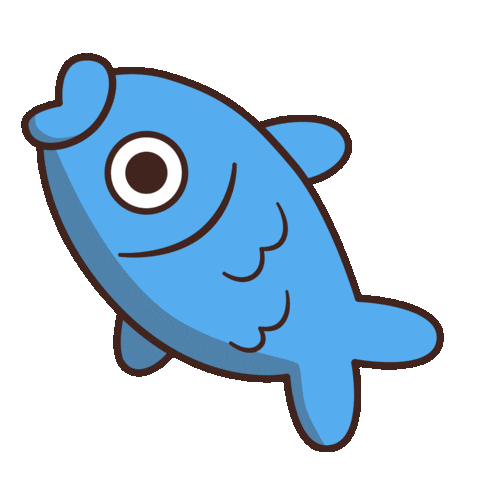 Blue Fish Sticker by BEARISH