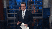 awkward stephen colbert GIF by The Late Show With Stephen Colbert