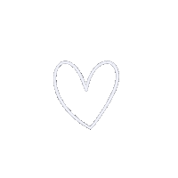 White Heart Love Sticker