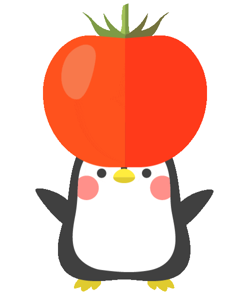 carbonwallet cute green penguin fruit Sticker