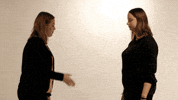 cowsandstars awkward handshake awkward handshake cowsandstars GIF
