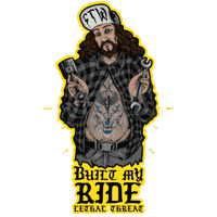 Built My Ride Sticker by Lethal Threat