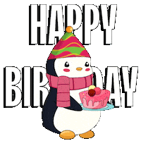 Happy Birthday Party Sticker by Pudgy Penguins