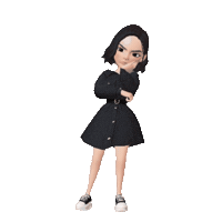 Menina Nova Lulu Sticker
