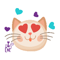 CuteCatPe amor cats emoji corazon Sticker