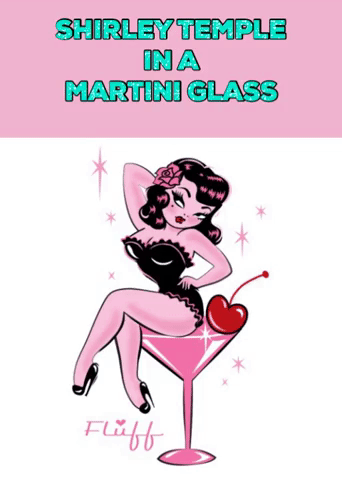 shirley temple martini glass GIF by bjorn