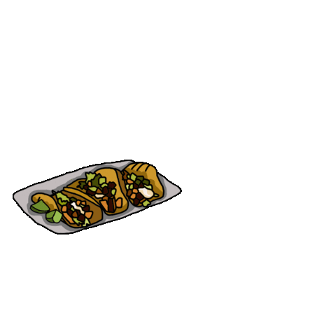 Tacos Sticker by DISCARD