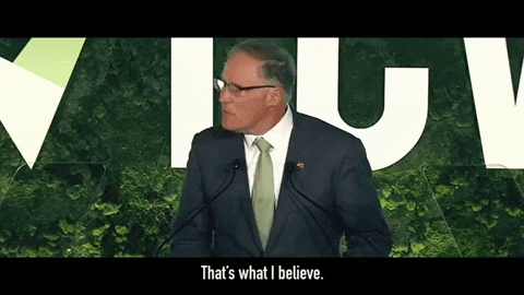 giphydvr giphynewsuspolitics jay inslee giphynewshayinslee whats what i believe GIF