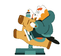 Cat Dog Sticker