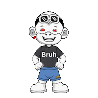 White Monkey Red Earring Sticker by Zhot