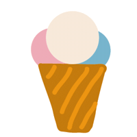 Ice Cream Summer Sticker