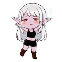 Tired Dark Elf Sticker