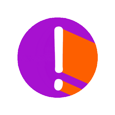 Orange Warning Sticker