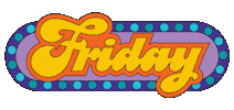 Day Friday Sticker by Draw! Pilgrim