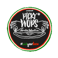 PickyWops pizza vegan london italy Sticker