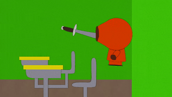 kenny mccormick classroom GIF by South Park 