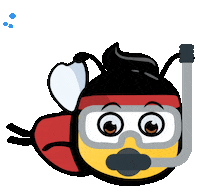 academiabeefit swimming swim bee natacao Sticker