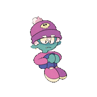Sad Cartoon Sticker