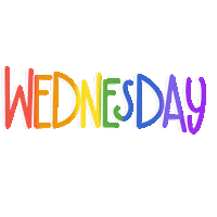 Rainbow Wednesday Sticker